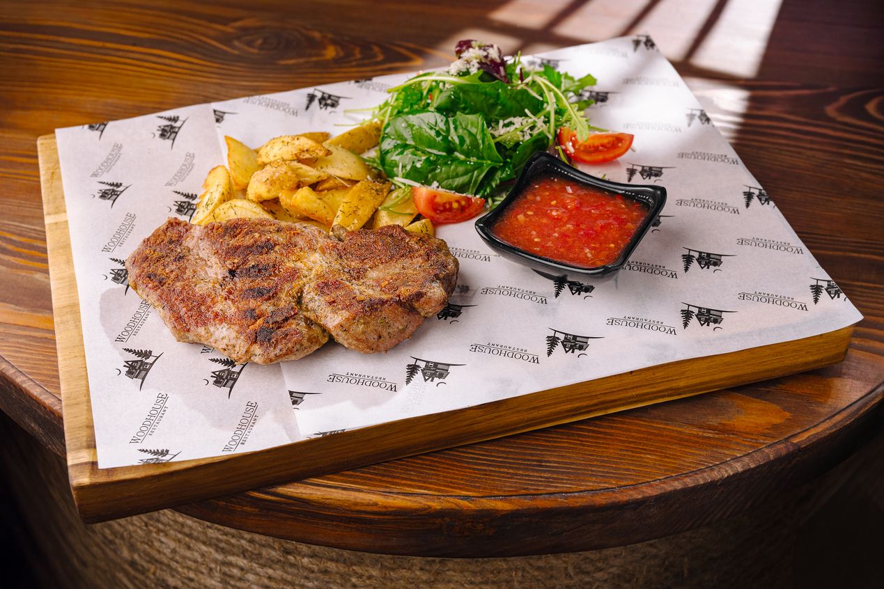 фото-Стейк из свинины